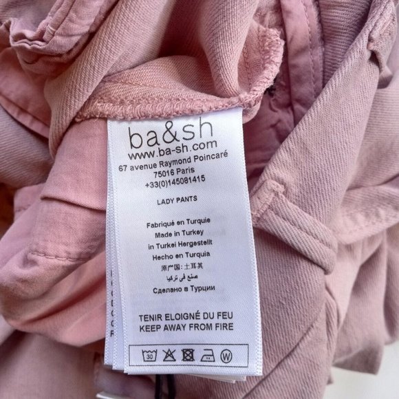 NEW! BA&SH Pink Pants, size 1, US 4, New With Tag - Picture 13 of 15